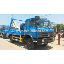 Dongfeng 4*2 swing arm garbage truck with hydraulic system